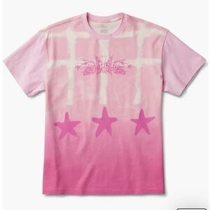 Vans X Collina Strada Top Sz M Ombré Oversize Organic Cotton T-shirt Sweet Lilac